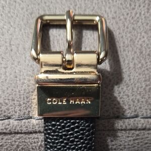Cole Haan Black and Gold Belt